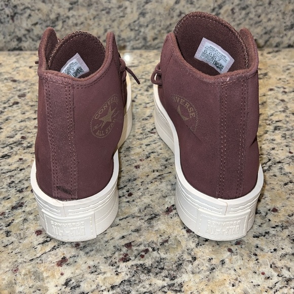 CONVERSE Burgundy Chuck Taylor All Star Modern Lift Sneakers - Picture 7 of 12